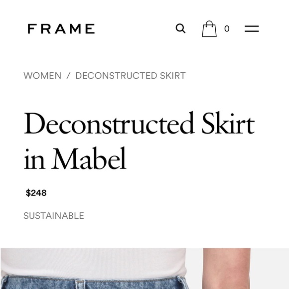 FRAME Denim Skirt size 28 - Picture 5 of 8